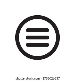 Equal Icon,Vector Illustration. Flat Design Style. Vector Equal Icon Illustration Isolated on White Background, Equal Icon. Equal Icons Graphic Design Vector Symbols.