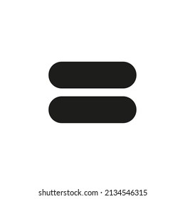 equal icon,vector illustration. Flat design style. vector equal icon illustration isolated on White background, equal icon Eps10. equal icons graphic design vector symbols.