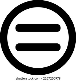 Equal Icon,Vector Illustration. Flat Design Style. Vector Equal Icon Illustration Isolated on White Background,.eps
