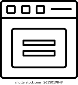 Equal Line Vector Icon Design