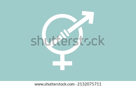 Equal Pay Day. Equal right greeting template for banner, card, poster, background.
