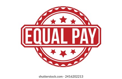 equal pay stamp red rubber stamp on white background. equal pay stamp sign. equal pay stamp.