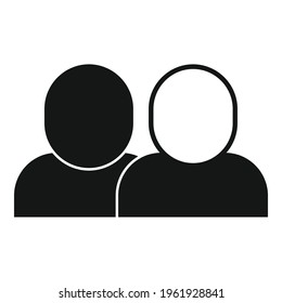 Equal people rights icon. Simple illustration of Equal people rights vector icon for web design isolated on white background