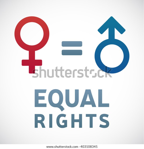 Equal Rights Concept Men Women Female Stock Vector (royalty Free) 403108345