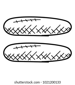 
Equal to sign. Doodle icon math equation symbol
