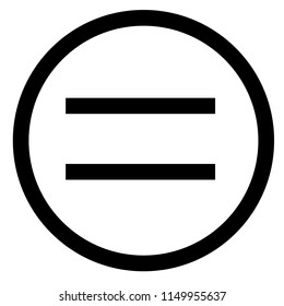 equal sign. flat style. equal icon illustration isolated on white background. equal icon for graphic design, Web site, UI. math symbols glyph icon. 