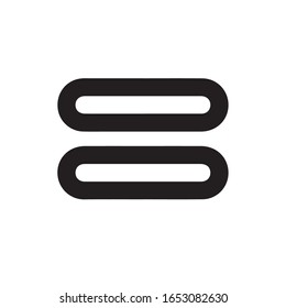 equal sign. flat style. equal icon illustration isolated on white background