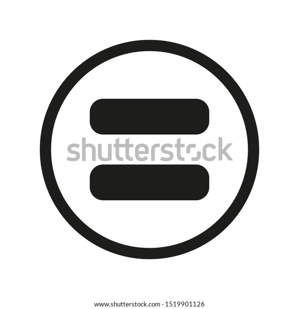 equal sign. flat style. equal icon\
illustration isolated on white background. equal icon for graphic\
design, Web site, UI. math symbols glyph\
icon.