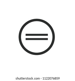 Equal Sign Icon