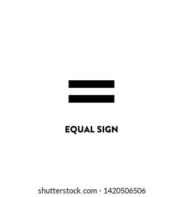 equal sign icon vector. equal sign sign on white background. equal sign icon for web and app