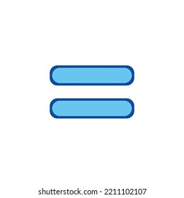 equal symbol vector illustration isolated on white background.