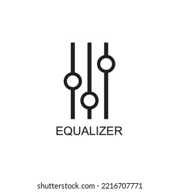 Equaliser Icon , Mixer Icon Vector