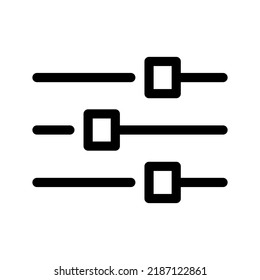Equaliser Icon Vector Symbol Design Illustration