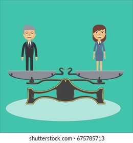 Equality between men and women in work and in social life