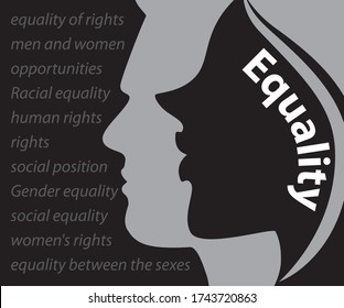 Equality Between The Sexes, Women's Rights Are Human Rights, Racial Equality Poster