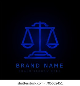 Equality blue chromium metallic logo