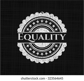 Equality chalkboard emblem