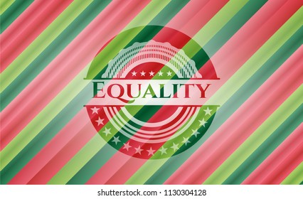 Equality christmas badge.