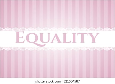 Tarjeta de colores de igualdad