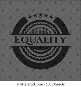 Equality dark emblem. Retro