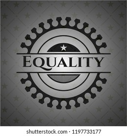 Equality dark icon or emblem