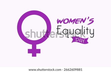 Women’s Equality Day, August 26. Holiday concept for banner, greeting card, poster and background design. Vector illustration.