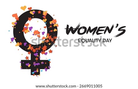 Women’s Equality Day, August 26. Holiday concept for banner, greeting card, poster and background design. Vector illustration.