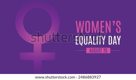 Women’s Equality Day background template. Holiday concept. background, banner, placard, card, and poster design template 