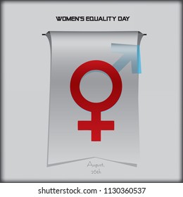 Women’s Equality Day in US - banner, august 26