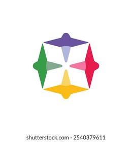 Ilustração do modelo de ícone do vetor de logotipo de inclusão de diversidade de igualdade