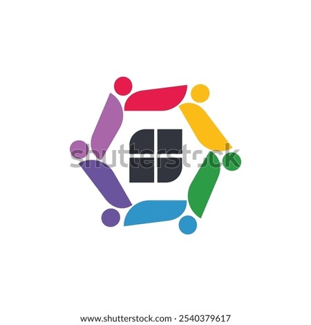 Equality Diversity Inclusion Logo Vector Icon Template Illustration