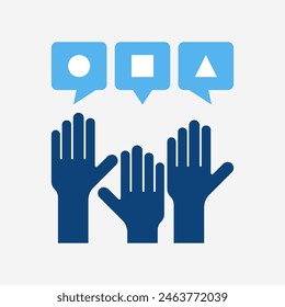 Equality gets freedom of speech and different opinions icon