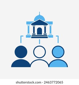 Igualdad obtiene servicios del gobierno icono