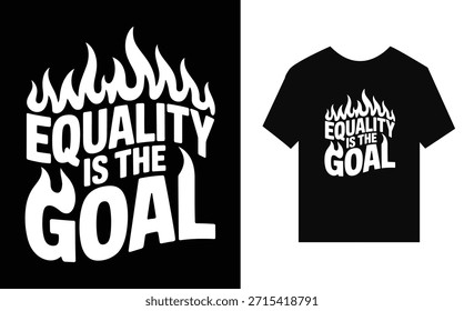 La igualdad es el objetivo del diseño de camisetas con llamas