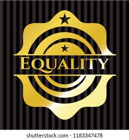 Equality gold badge or emblem