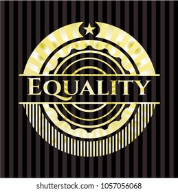 Equality gold shiny emblem