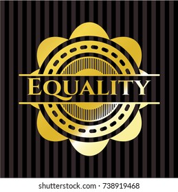 Equality gold shiny emblem
