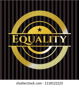 Equality golden emblem