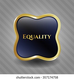 Emblema o insignia de oro para la igualdad
