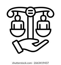 Elemento de icono de igualdad para el diseño