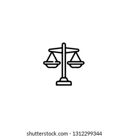 Equality icon, flat design line art thin style, International Women's Day signs and symbols, Feminismin fographics. Vector illustration