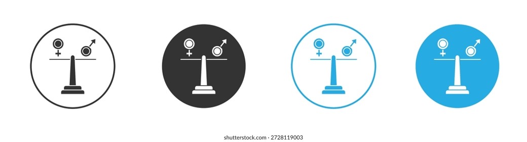ícone de igualdade. ilustração simples gráfico rabiscar preto design