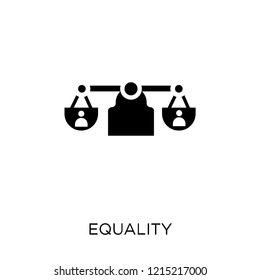 Equality icon. Equality symbol design from Political collection. Simple element vector illustration on white background.