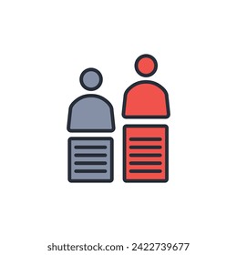 equality icon. vector.Editable stroke.linear style sign for use web design,logo.Symbol illustration.