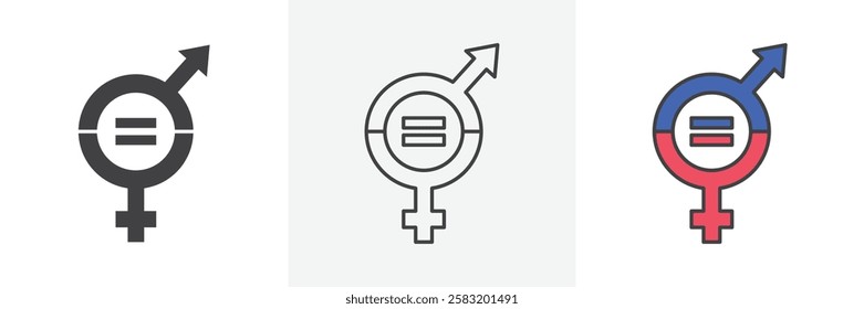 Equality icons pack for website designs