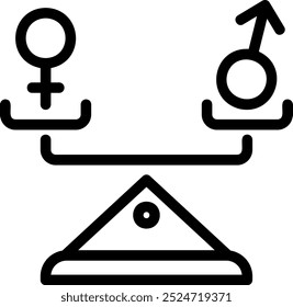 Illustration des Gleichheitszeilensymbols