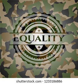 Equality on camo texture