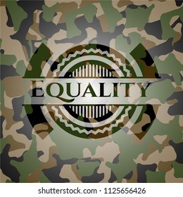 Equality on camouflage pattern