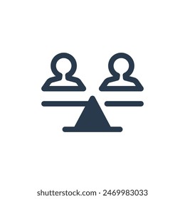 Equality Pursuit of Equality for All Vector Icon Illustration