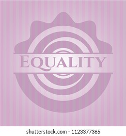 Equality retro pink emblem